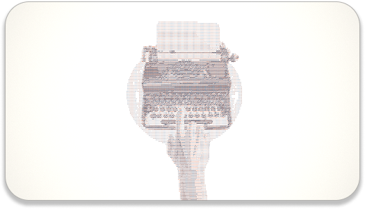 ASCII typewriter visual texture